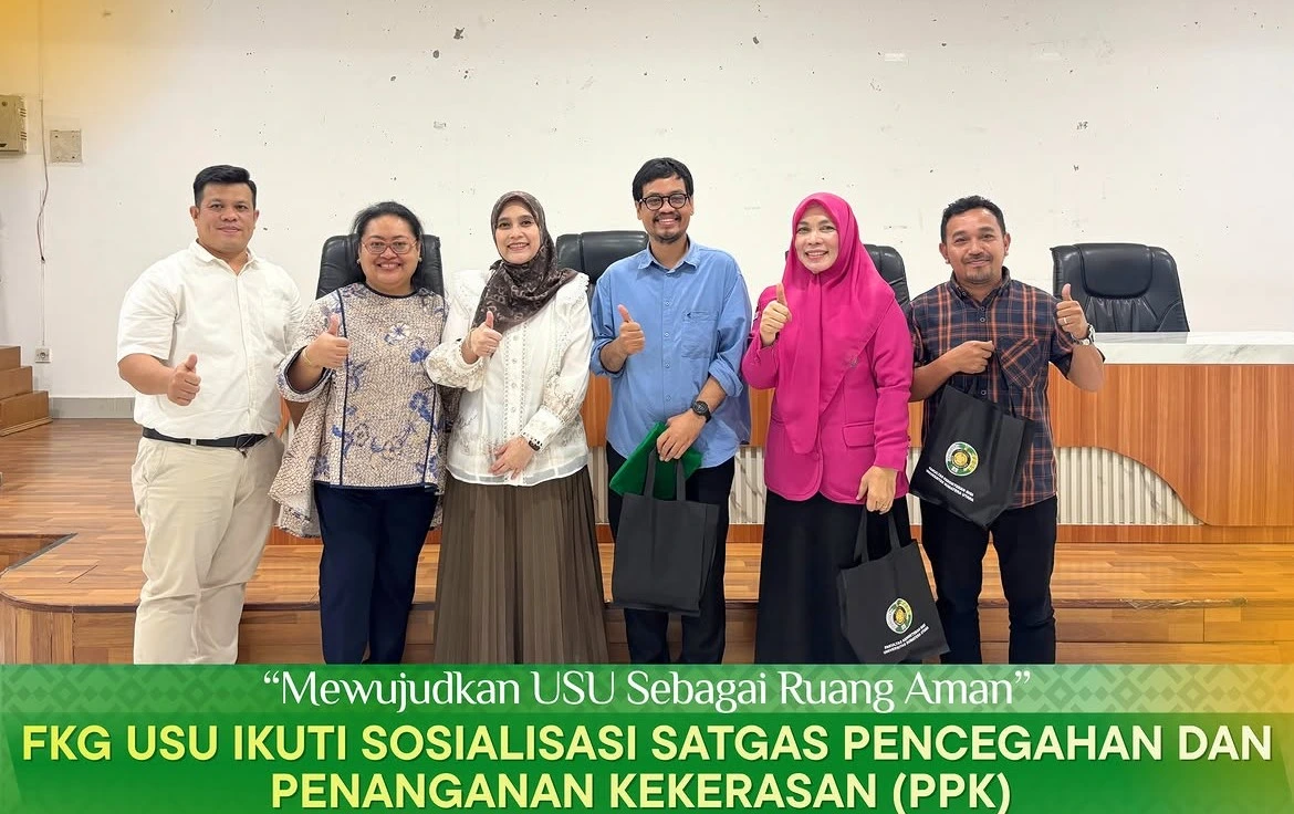 FKG USU Ikuti Sosialisasi Pencegahan dan Penanganan Kekerasan di Lingkungan USU